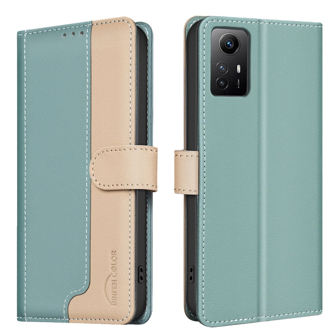 Color Matching RFID Anti-theft Leather Phone Case, For Xiaomi Redmi Note 12S Global, For Xiaomi Redmi Note 11 / 11S, For Xiaomi Redmi A1 / A1+ / A2, For Xiaomi Redmi Note 12 Pro+ Global