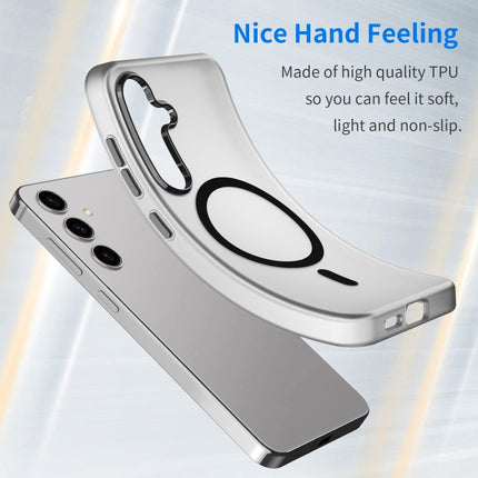 MagSafe Frosted Translucent TPU + PC Full Coverage Phone Case, For Samsung Galaxy S24 5G, For Samsung Galaxy S23 Ultra 5G