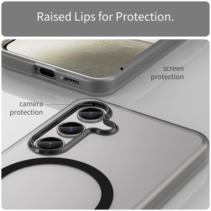 MagSafe Frosted Translucent TPU + PC Full Coverage Phone Case, For Samsung Galaxy S24 5G, For Samsung Galaxy S23 Ultra 5G