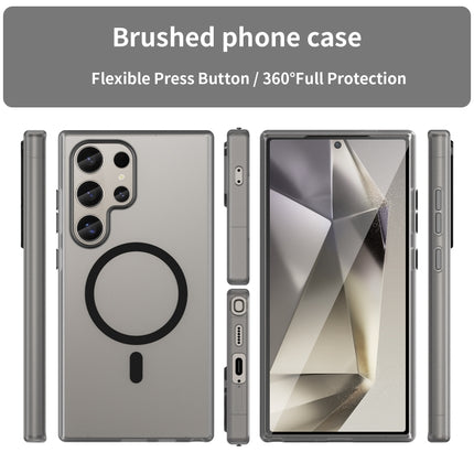 MagSafe Frosted Translucent TPU + PC Full Coverage Phone Case, For Samsung Galaxy S24 Ultra 5G, For Samsung Galaxy S24+ 5G