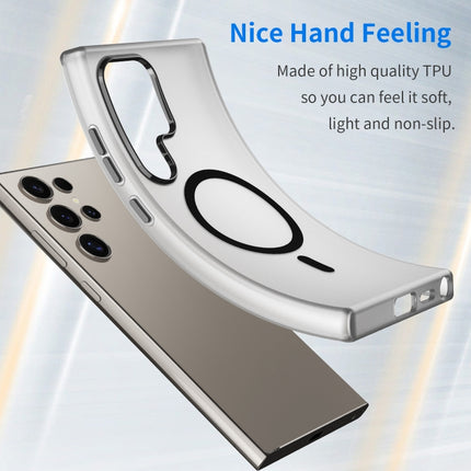 MagSafe Frosted Translucent TPU + PC Full Coverage Phone Case, For Samsung Galaxy S24 Ultra 5G, For Samsung Galaxy S24+ 5G