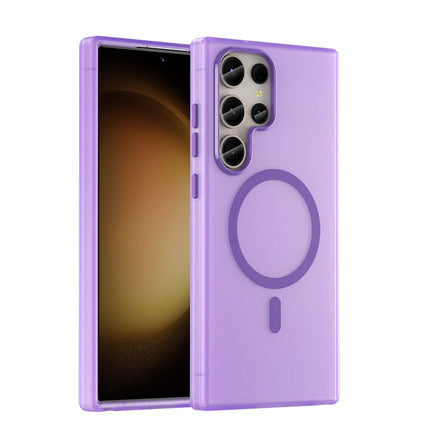 MagSafe Frosted Translucent TPU + PC Full Coverage Phone Case, For Samsung Galaxy S24 5G, For Samsung Galaxy S23 Ultra 5G