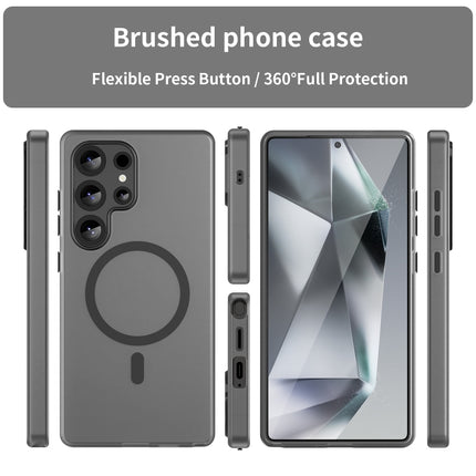 MagSafe Frosted Translucent TPU + PC Full Coverage Phone Case, For Samsung Galaxy S25 Ultra, For Samsung Galaxy S24 FE 5G
