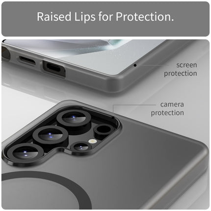 MagSafe Frosted Translucent TPU + PC Full Coverage Phone Case, For Samsung Galaxy S25 Ultra, For Samsung Galaxy S24 FE 5G