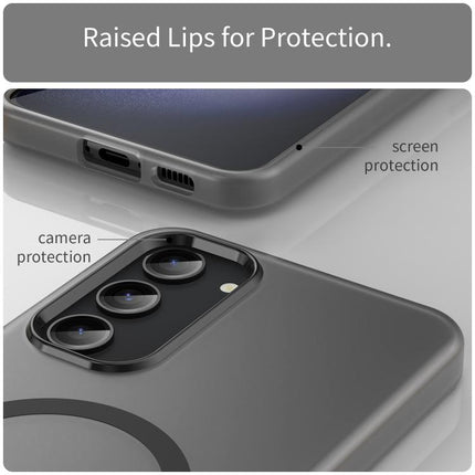 MagSafe Frosted Translucent TPU + PC Full Coverage Phone Case, For Samsung Galaxy S23+ 5G, For Samsung Galaxy S23 5G