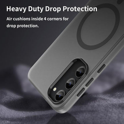 MagSafe Frosted Translucent TPU + PC Full Coverage Phone Case, For Samsung Galaxy S23+ 5G, For Samsung Galaxy S23 5G