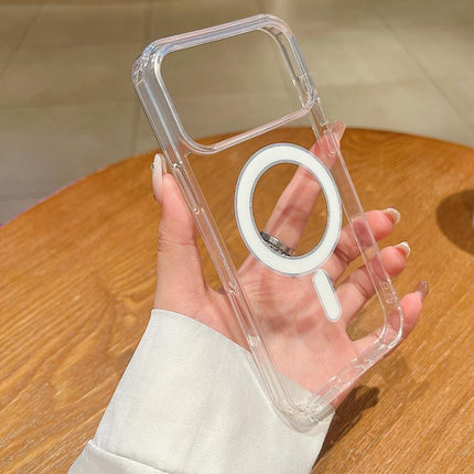 Large Hole Camera MagSafe Magnetic Clear Acrylic TPU Case