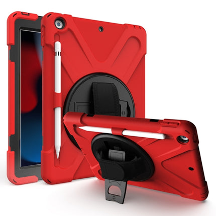 Stoßfeste, bunte Schutzhülle aus Silikon + PC mit Halterung &amp; Schultergurt &amp; Handschlaufe &amp; Stiftschlitz, für iPad 10.2 2021 / 2020 / 2019, für Microsoft Surface Go 2