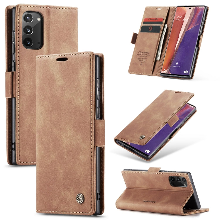 CaseMe Multifunctional Horizontal Flip Leather Case, with Card Slot & Holder & Wallet, For Samsung Galaxy Note20, For Samsung Galaxy Note20 Ultra