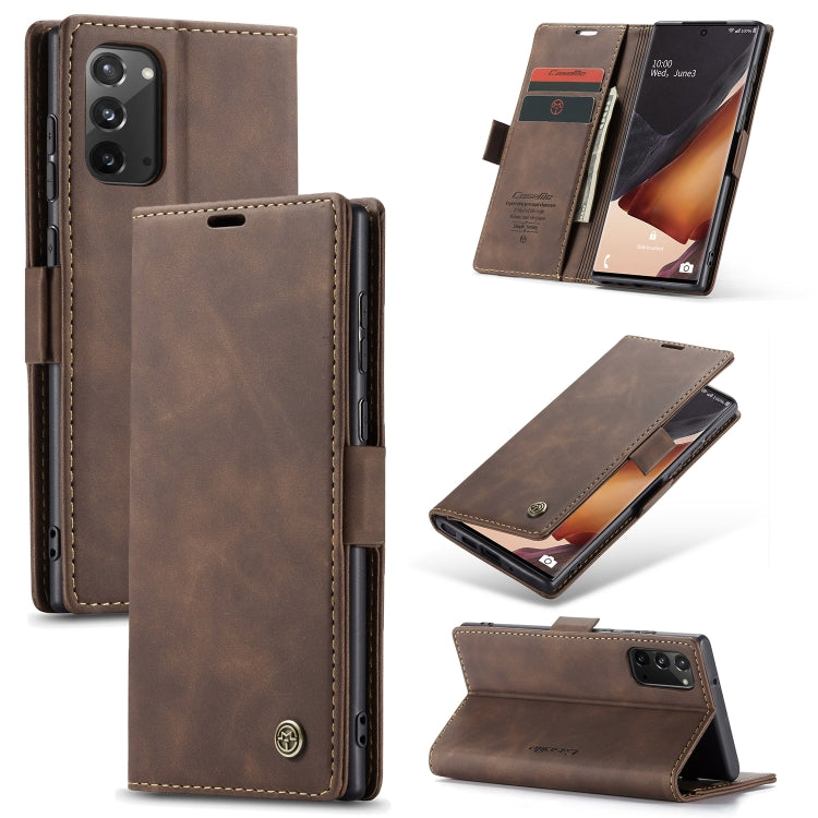 CaseMe Multifunctional Horizontal Flip Leather Case, with Card Slot & Holder & Wallet, For Samsung Galaxy Note20, For Samsung Galaxy Note20 Ultra