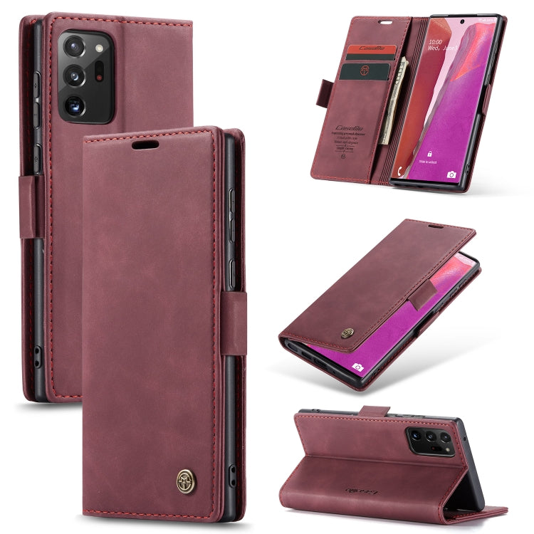 CaseMe Multifunctional Horizontal Flip Leather Case, with Card Slot & Holder & Wallet, For Samsung Galaxy Note20, For Samsung Galaxy Note20 Ultra
