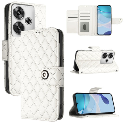 Rhombic Texture Flip Leather Phone Case with Lanyard, For Xiaomi 14T Pro, For Xiaomi 14T, For Xiaomi Poco F6 5G, For Xiaomi Poco C61