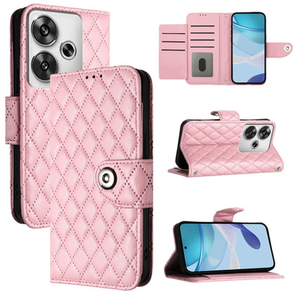 Rhombic Texture Flip Leather Phone Case with Lanyard, For Xiaomi 14T Pro, For Xiaomi 14T, For Xiaomi Poco F6 5G, For Xiaomi Poco C61