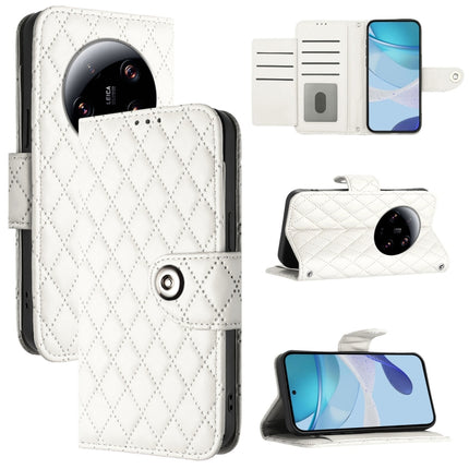 Rhombic Texture Flip Leather Phone Case with Lanyard, For Xiaomi Poco X4 GT, For Xiaomi Poco C51 / C50, For Xiaomi 13 Ultra, For Xiaomi Civi 3