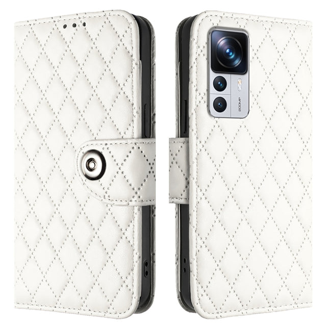 Rhombic Texture Flip Leather Phone Case with Lanyard, For Xiaomi 12T / 12T Pro, For Xiaomi Poco M5s, For Xiaomi 12S Ultra, For Xiaomi 12 Pro / 12S Pro