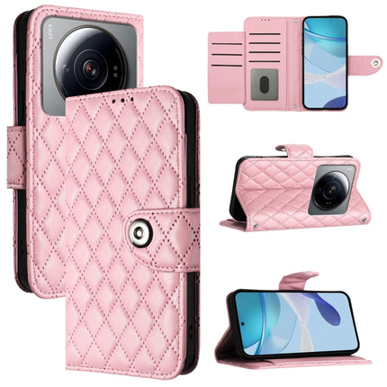 Rhombic Texture Flip Leather Phone Case with Lanyard, For Xiaomi 12T / 12T Pro, For Xiaomi Poco M5s, For Xiaomi 12S Ultra, For Xiaomi 12 Pro / 12S Pro