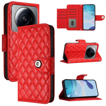 Rhombic Texture Flip Leather Phone Case with Lanyard, For Xiaomi 12T / 12T Pro, For Xiaomi Poco M5s, For Xiaomi 12S Ultra, For Xiaomi 12 Pro / 12S Pro