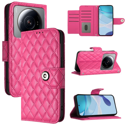 Rhombic Texture Flip Leather Phone Case with Lanyard, For Xiaomi 12T / 12T Pro, For Xiaomi Poco M5s, For Xiaomi 12S Ultra, For Xiaomi 12 Pro / 12S Pro