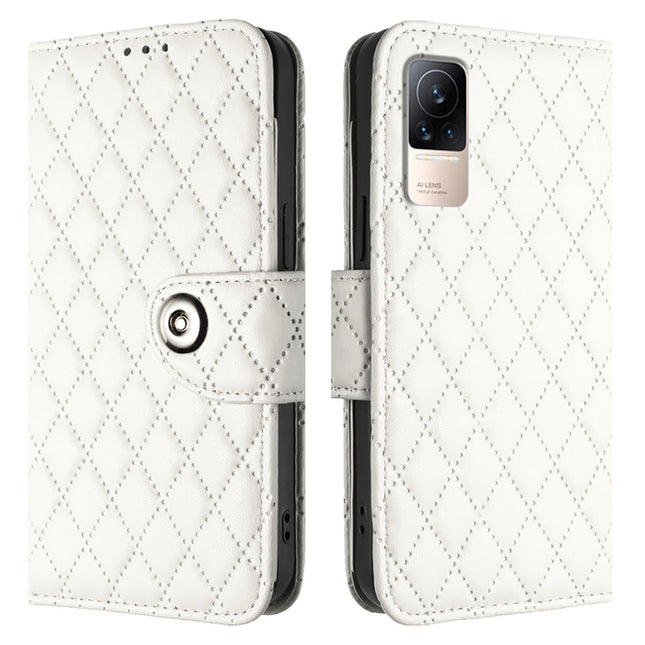 Rhombic Texture Flip Leather Phone Case with Lanyard, For Xiaomi Civi 1S, For Xiaomi Poco M4 Pro 5G, For Xiaomi Poco M4 Pro 4G, For Xiaomi Poco X4 Pro 5G