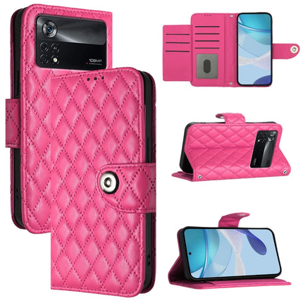 Rhombic Texture Flip Leather Phone Case with Lanyard, For Xiaomi Civi 1S, For Xiaomi Poco M4 Pro 5G, For Xiaomi Poco M4 Pro 4G, For Xiaomi Poco X4 Pro 5G
