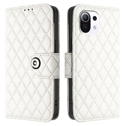 Rhombic Texture Flip Leather Phone Case with Lanyard, For Xiaomi Mi 11 Lite 4G / 5G, For Xiaomi 11 Lite 5G NE, For Xiaomi 11T / 11T Pro, For Xiaomi Poco M3 Pro