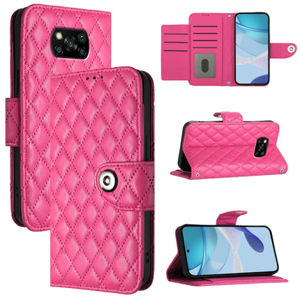 Rhombic Texture Flip Leather Phone Case with Lanyard, For Xiaomi Poco X3 GT, For Xiaomi Poco F3, For Xiaomi Mi 11i / 11X / 11X Pro, For Xiaomi Poco X3 / X3 NFC / X3 Pro