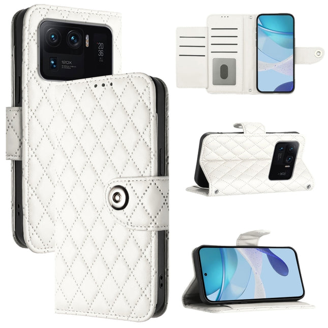Rhombic Texture Flip Leather Phone Case with Lanyard, For Xiaomi Mi 11 Ultra, For Xiaomi Mi 11 Pro, For Xiaomi Poco M3 / Redmi 9T, For Xiaomi Mi 11