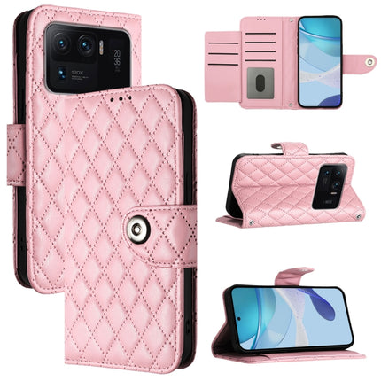Rhombic Texture Flip Leather Phone Case with Lanyard, For Xiaomi Mi 11 Ultra, For Xiaomi Mi 11 Pro, For Xiaomi Poco M3 / Redmi 9T, For Xiaomi Mi 11