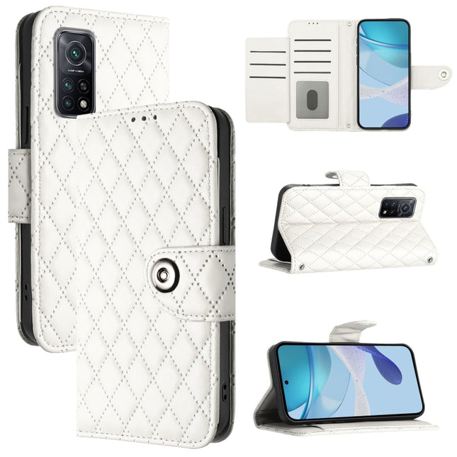 Rhombic Texture Flip Leather Phone Case with Lanyard, For Xiaomi Mi 10T / 10T Pro 5G, For Xiaomi Mi 10T Lite 5G, For Xiaomi Poco M2 Pro, For Xiaomi Mi 10 Lite 5G