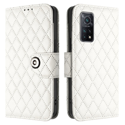 Rhombic Texture Flip Leather Phone Case with Lanyard, For Xiaomi Mi 10T / 10T Pro 5G, For Xiaomi Mi 10T Lite 5G, For Xiaomi Poco M2 Pro, For Xiaomi Mi 10 Lite 5G