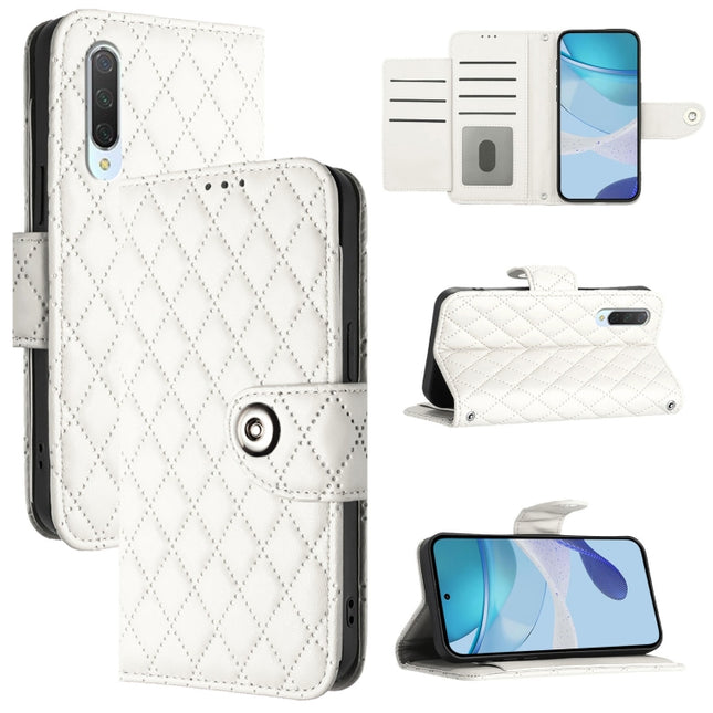 Rhombic Texture Flip Leather Phone Case with Lanyard, For Xiaomi Mi CC9 / Mi 9 Lite, For Xiaomi Mi CC9e / Mi A3
