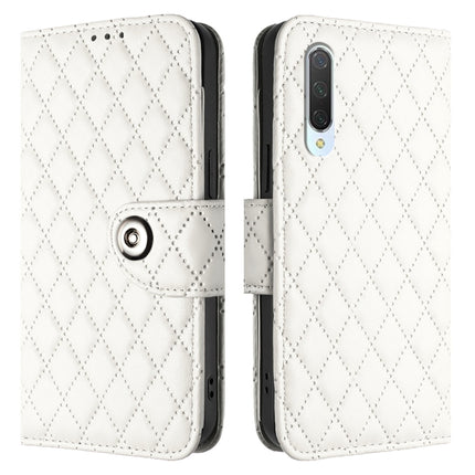 Rhombic Texture Flip Leather Phone Case with Lanyard, For Xiaomi Mi CC9 / Mi 9 Lite, For Xiaomi Mi CC9e / Mi A3