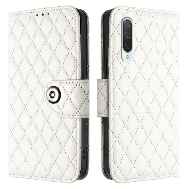 Rhombic Texture Flip Leather Phone Case with Lanyard, For Xiaomi Mi CC9 / Mi 9 Lite, For Xiaomi Mi CC9e / Mi A3