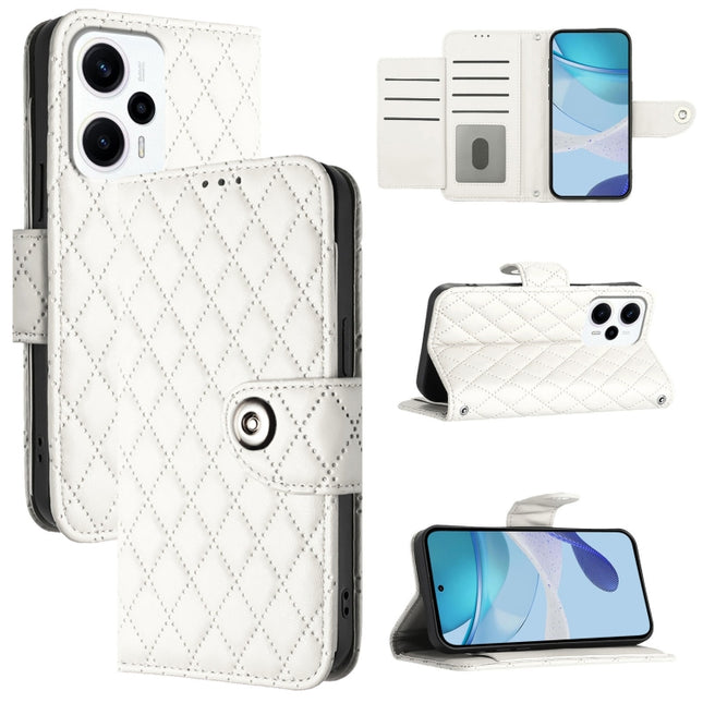Rhombic Texture Flip Leather Phone Case with Lanyard, For Xiaomi Poco X4 GT, For Xiaomi Poco C51 / C50, For Xiaomi 13 Ultra, For Xiaomi Civi 3