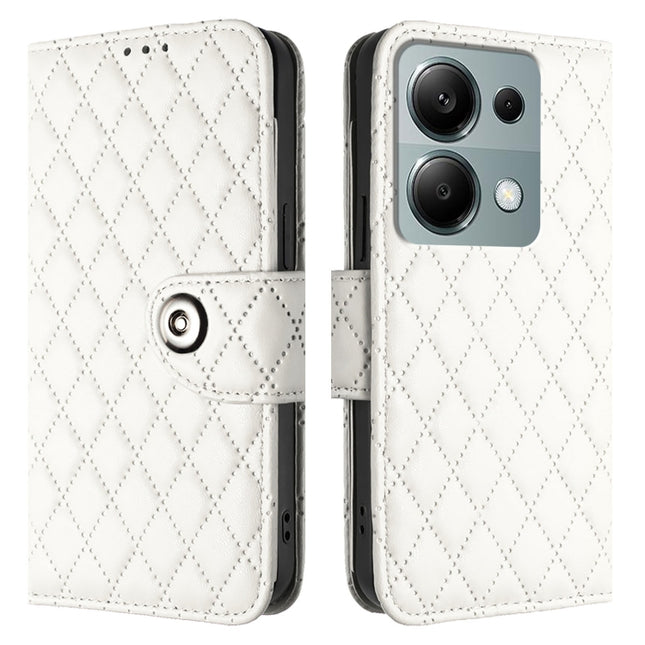 Rhombic Texture Flip Leather Phone Case with Lanyard, For Xiaomi Poco M6 Pro 4G, For Xiaomi Poco X6 Neo, For Xiaomi Poco X6 Pro / Redmi K70E, For Xiaomi Poco X6