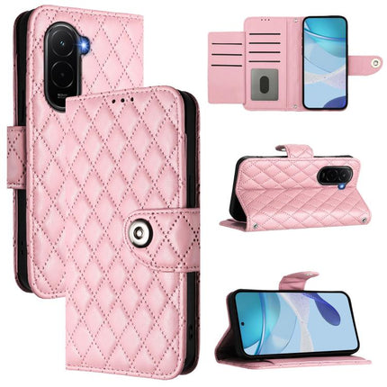 Rhombic Texture Flip Leather Phone Case with Lanyard, For Xiaomi 17 Max 5G, For Xiaomi 17T Pro 5G, For Xiaomi Poco M7 4G 169mm, For Xiaomi 15T Pro 5G
