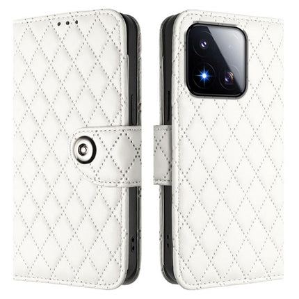 Rhombic Texture Flip Leather Phone Case with Lanyard, For Xiaomi 17 Max 5G, For Xiaomi 17T Pro 5G, For Xiaomi Poco M7 4G 169mm, For Xiaomi 15T Pro 5G