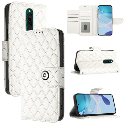 Rhombic Texture Flip Leather Phone Case with Lanyard, For Redmi Note 9 Global / 10X 4G, For Redmi 8, For Redmi Note 8, For Redmi Note 8 Pro