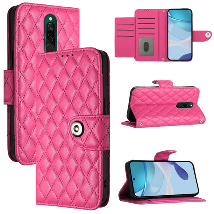 Rhombic Texture Flip Leather Phone Case with Lanyard, For Redmi Note 9 Global / 10X 4G, For Redmi 8, For Redmi Note 8, For Redmi Note 8 Pro