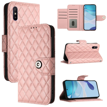 Rhombic Texture Flip Leather Phone Case with Lanyard, For Redmi 9A / 9i / 9AT, For Redmi 9 / 9 Prime India, For Redmi Note 10 5G / Note 10T 5G, For Redmi K40 / K40 Pro