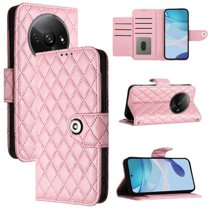 Rhombic Texture Flip Leather Phone Case with Lanyard, For Redmi K70 Ultra 5G Global, For Redmi 13 4G / Note 13R, For Redmi A3, For Redmi Note 13 Pro 4G Global