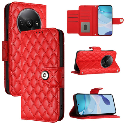 Rhombic Texture Flip Leather Phone Case with Lanyard, For Redmi K70 Ultra 5G Global, For Redmi 13 4G / Note 13R, For Redmi A3, For Redmi Note 13 Pro 4G Global