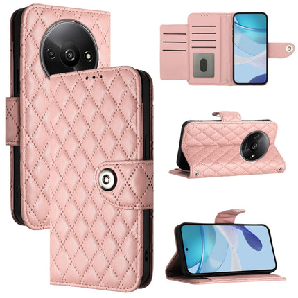 Rhombic Texture Flip Leather Phone Case with Lanyard, For Redmi K70 Ultra 5G Global, For Redmi 13 4G / Note 13R, For Redmi A3, For Redmi Note 13 Pro 4G Global