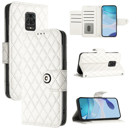 Rhombic Texture Flip Leather Phone Case with Lanyard, For Redmi 10A / 9C, For Redmi 10 / Redmi 10 2022, For Redmi Note 9 Pro / Note 9 Pro Max, For Redmi Note 9S / Note 10 Lite