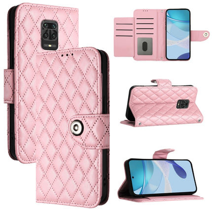 Rhombic Texture Flip Leather Phone Case with Lanyard, For Redmi 10A / 9C, For Redmi 10 / Redmi 10 2022, For Redmi Note 9 Pro / Note 9 Pro Max, For Redmi Note 9S / Note 10 Lite