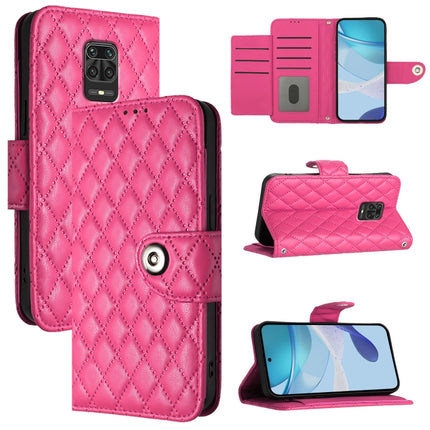 Rhombic Texture Flip Leather Phone Case with Lanyard, For Redmi 10A / 9C, For Redmi 10 / Redmi 10 2022, For Redmi Note 9 Pro / Note 9 Pro Max, For Redmi Note 9S / Note 10 Lite