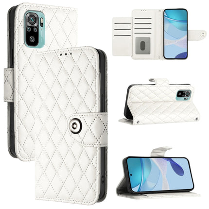 Rhombic Texture Flip Leather Phone Case with Lanyard, For Redmi Note 11 SE India, For Redmi Note 11 Pro+ 5G EU, For Redmi 10C / Redmi 10 2022 India, For Redmi Note 11S 5G