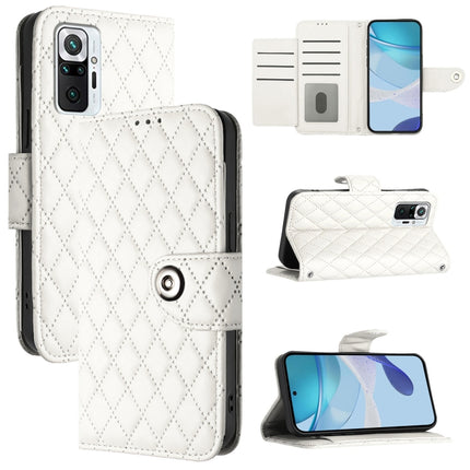 Rhombic Texture Flip Leather Phone Case with Lanyard, For Redmi Note 10 Pro / Note 10 Pro Max, For Redmi Note 10 Pro India, For Redmi 9 Power / 9T Global, For Redmi Note 9T Global