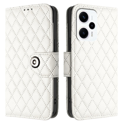 Rhombic Texture Flip Leather Phone Case with Lanyard, For Redmi K50i, For Redmi A1+ / A2+, For Redmi A1 / A2, For Redmi 10 Prime+ 5G India