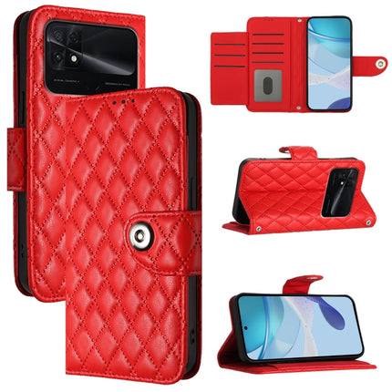 Rhombic Texture Flip Leather Phone Case with Lanyard, For Redmi Note 11 SE India, For Redmi Note 11 Pro+ 5G EU, For Redmi 10C / Redmi 10 2022 India, For Redmi Note 11S 5G